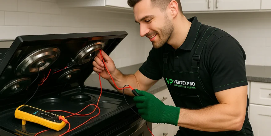 Electric stove and range repair in Orlando – same-day service for glass cooktops, induction units, and coil burners